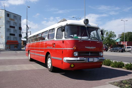 The long-distance bus of the middle of the last century