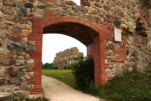  Estonia. Laiuse. Ruins of a castle . 15 century