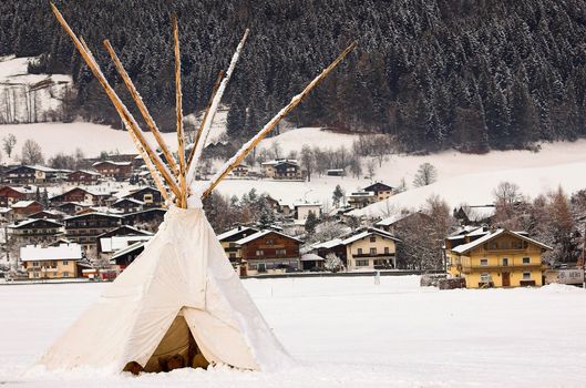 Skiing area in Soell (Austria)