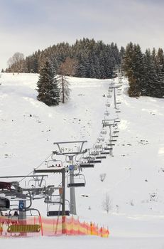 Ski lift in Soell