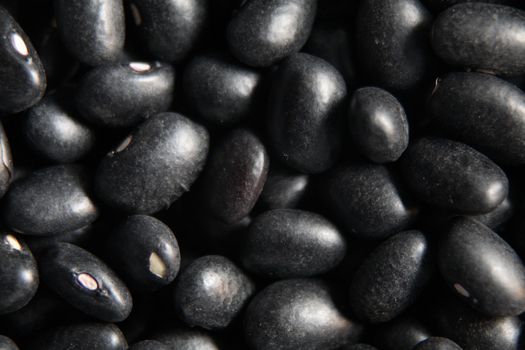 A background photo of black beans texture