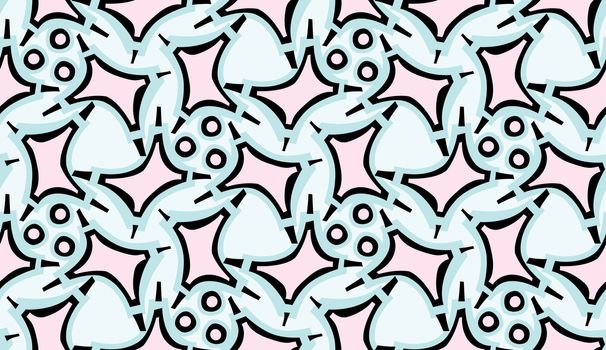 Seamless background wallpaper pattern in subtle pastel colored shapes