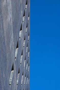 Facade of a modern skyscraper in Holland