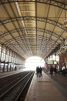 Railway station Holland Spoor in The Hague in neo renaissance style