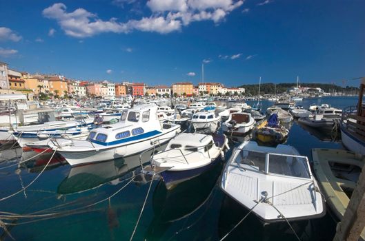 City harbour in Rovinj, Croatia