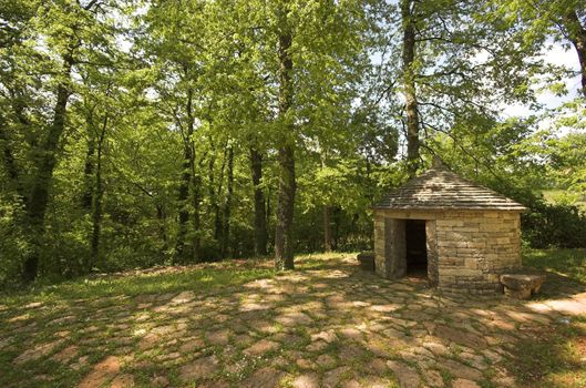 Field cottage in Istria, Croatia, shelter from the rain and sun