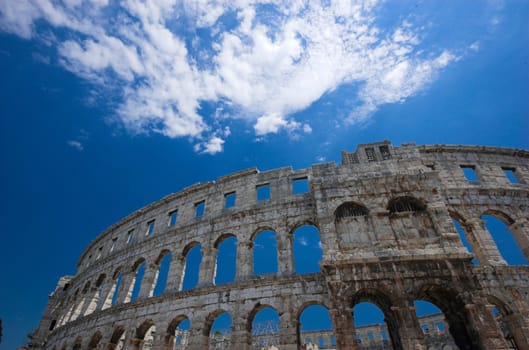 Roman arena in Pula, Croatia, Istria region