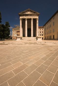 Temple of Roma and Augustus in Pula, Istria, Croatia