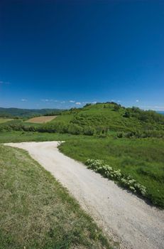 Countryside landscape in the Valley of Mirna, Croatia