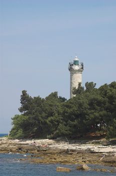Sea light at the edge of a croatian coast