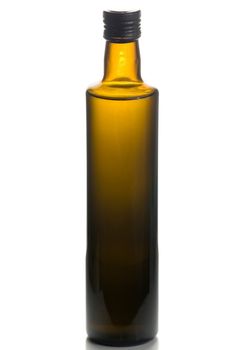 Bottle of olive oil isolated on white background