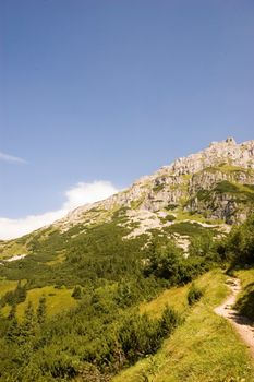 View of a mountain i Polish Tatra region