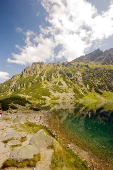 Mountain lake in Polish Tatra