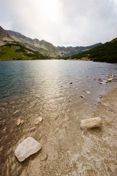 Mountain lake in Polish Tatra