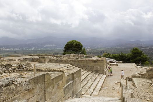 Phaistos or Festos, ancient city on the island of Crete