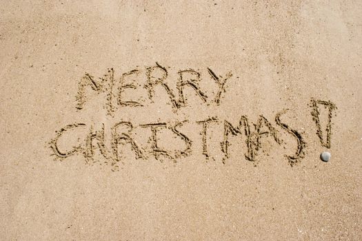 Merry Christmas in the sand. A summer Christmas in the Southern Hemisphere.