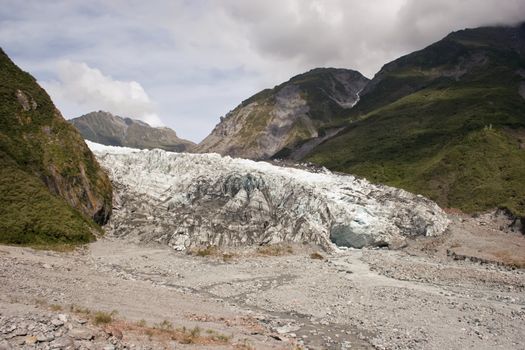 Fox Glacier on the West Coast of the South Island, New Zealand
