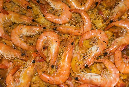 A platter of seafood paella . . . drool