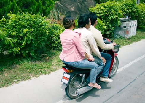 A common way to get around on Koh Samui, Thailand