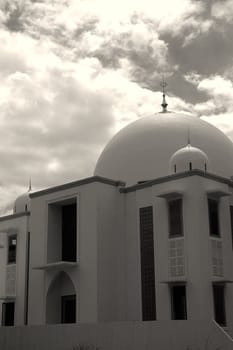 small masjid with arabic decorative style