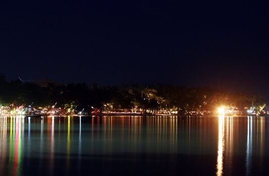 The restaurants and bars at Chaweng Beach on Koh Samui