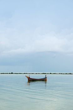 A longtail boat on the coast of Koh Samui, Thailand