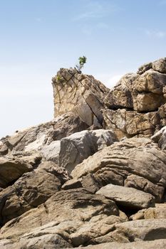 Rocks on the coast of Koh Samui, Thailand