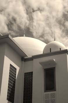 small masjid with arabic decorative style