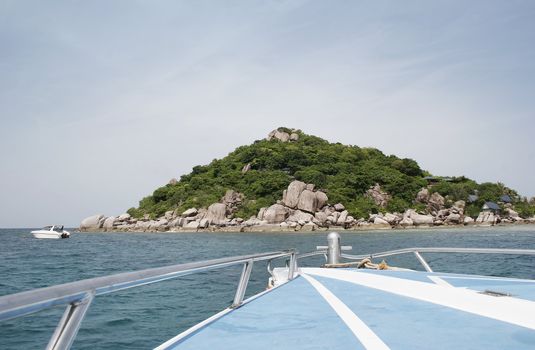 Rock formations on the coast of Nangyuan Island, Thailand