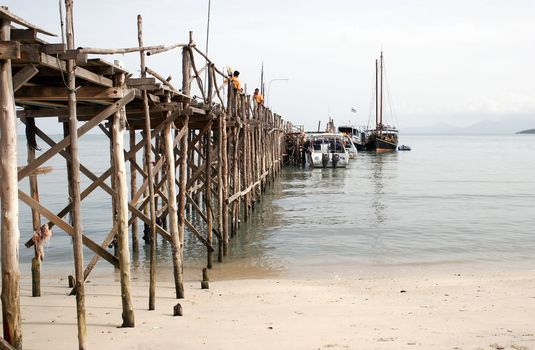 Phetcharat Marina on the coast of Koh Samui, Thailand