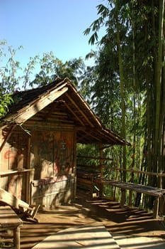 Village house - Rural sweet home with bamboo trees beside it