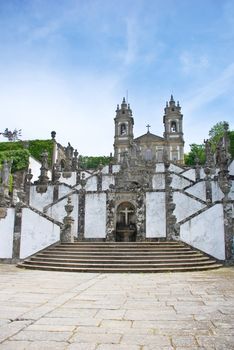 Church Bom Jesus do Monte and beautiful Escadaria, Braga, northern Portugal