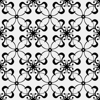 Seamless wallpaper background pattern of fancy loops and curves