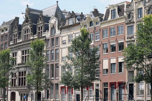 row of houses in amsterdam