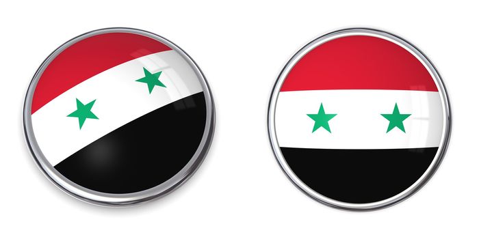 button style banner in 3D of Syria