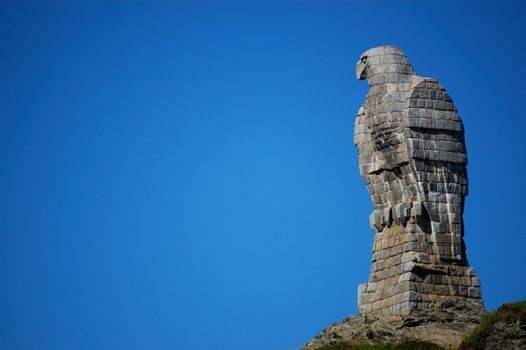 The Eagle sculpture at Simplon Pass (Switzerland)