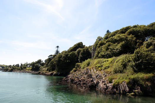 a church with a sea view in glandore cork ireland
