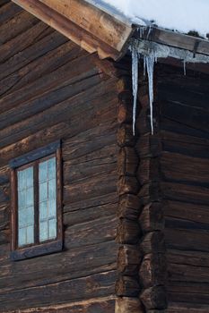 An old log house