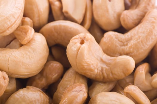 Close up Cashew Nuts