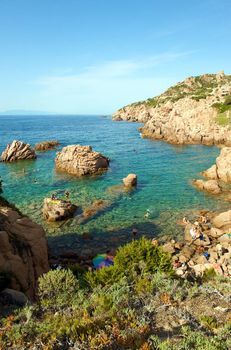 Paradise beach in Sardinia, Italy. Europe.