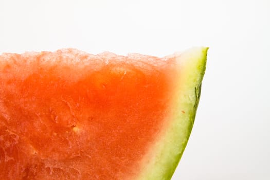 fresh red watermelon isolated over white