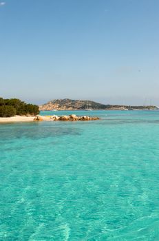 Wonderful paradise beach in Maddalena, Sardinia, Italy