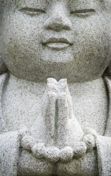 Close up stone Zen Buddha
