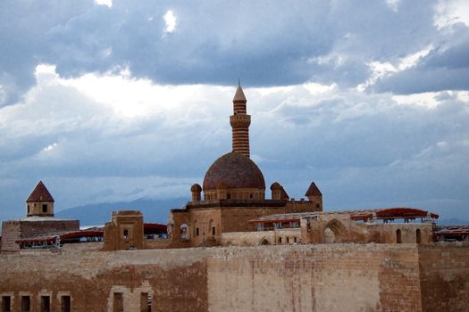 Fortification - Ishak Pasha Palace near Dogubayazit in Eastern Turkey.