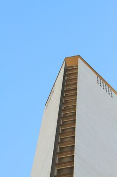 Skyscraper facade in a modern urban financial district