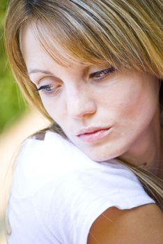 beautiful young woman outdoor portrait