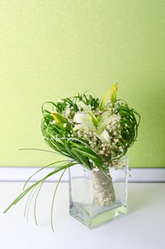 Wedding Bunch of flowers in a vase