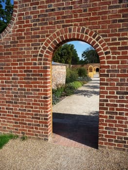 Doorway to a walled garden in Valentines Park