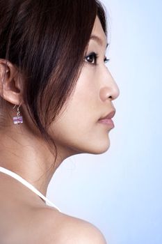 Portrait of Beautiful young Asian woman.