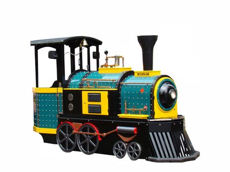 a ride on green peddle toy toy train